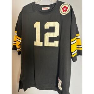 M&N Terry Bradshaw Pittsburgh Steelers Throwback Authentic Jersey Men’s 56